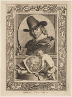 KG 04184
<br/>
Portret van Adriaen van Ostade
<br/>
<em>Houbraken, Jacob (1698-1780)</em>